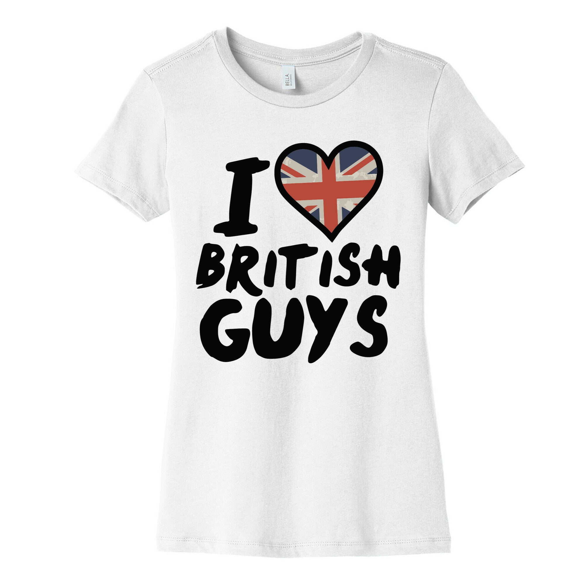 I Love British Guys Women's Cotton Tee